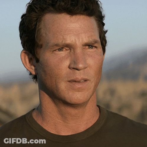 Close Up Of Man's Face With Aaron Watermark GIF
