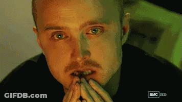 Close Up Of Man's Face With AMC HD Show GIF
