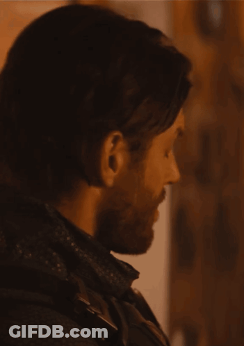 Close Up Of Man's Face With Beard And Eyes Closed GIF