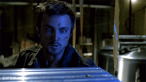 Close Up Of Man's Face With Blue Light GIF