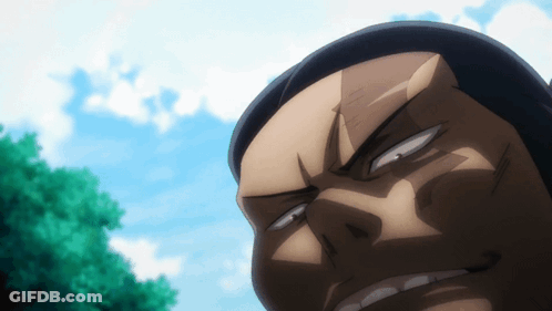 Close Up Of Man's Face With Blue Sky GIF