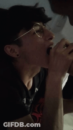 Close Up Of Man's Face With Blurred Background GIF