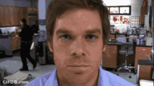 Close Up Of Man's Face With Blurry Background GIF