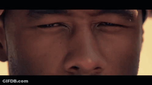 Close Up Of Man's Face With Eyes Closed GIF