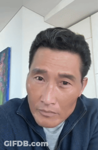 Close Up Of Man's Face With Eyes Closed GIF