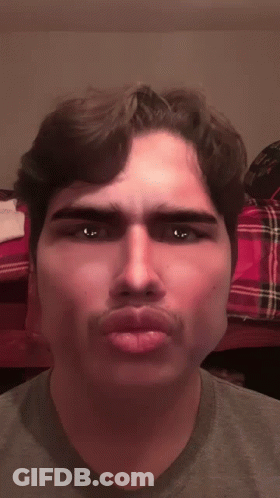 Close Up Of Man's Face With Eyes Closed GIF