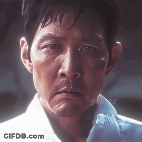 Close Up Of Man's Face With Gelmax GIF