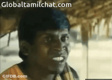 Close Up Of Man's Face With GlobalTamilChat.com GIF