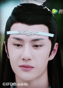 Close Up Of Man's Face With Headband GIF