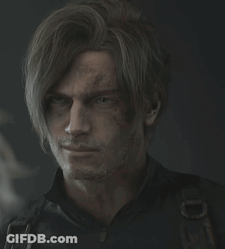 Close Up Of Man's Face With Letter D On Strap GIF