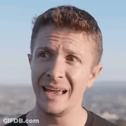 Close Up Of Man's Face With Mouth Open GIF