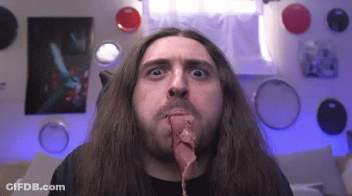 Close Up Of Man's Face With Name Jamie GIF