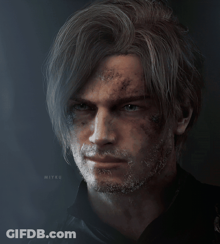 Close Up Of Man's Face With Name Miyku GIF