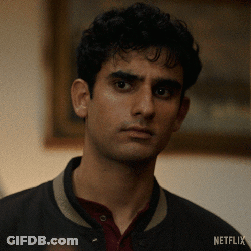 Close Up Of Man's Face With Netflix GIF