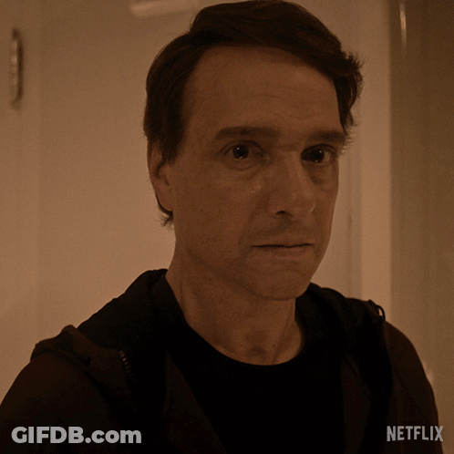 Close Up Of Man's Face With Netflix GIF