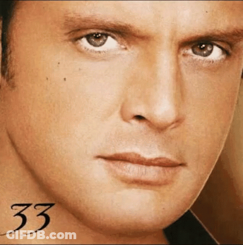 Close Up Of Man's Face With Number 33 GIF
