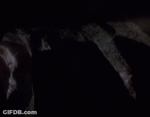 Close Up Of Man's Face With Red Light GIF
