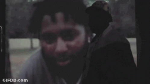 Close Up Of Man's Face With Shadow GIF