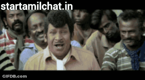 Close Up Of Man's Face With StartTamilChat.in GIF