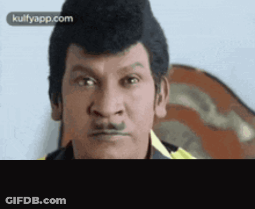 Close Up Of Man's Face With StartTamilChat.in GIF
