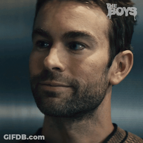 Close Up Of Man's Face With The Boys GIF