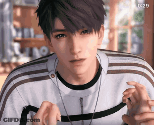 Close Up Of Man's Face With Time 00:29 GIF