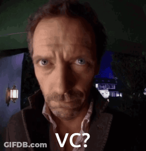 Close Up Of Man's Face With VC GIF