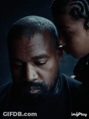 Close Up Of Man's Face With Woman Behind And Imgplay Text GIF