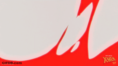 Close Up Of Man's Face With X-Men Logo GIF