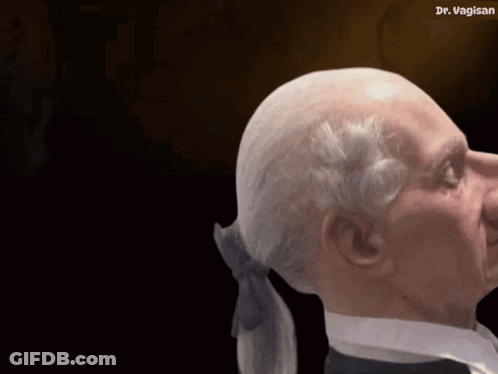 Close Up Of Man's Head With Dr Vagisan GIF