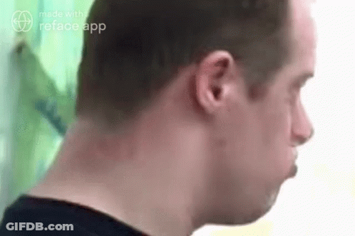 Close Up Of Man's Neck And Ear GIF