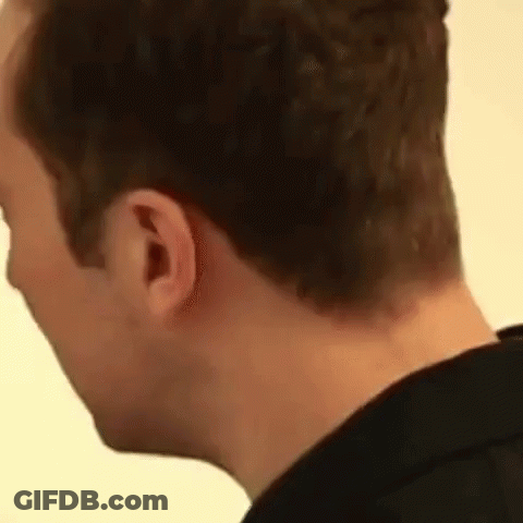 Close Up Of Man's Neck And Ear GIF