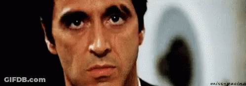 Close Up Of Man's Serious Face GIF