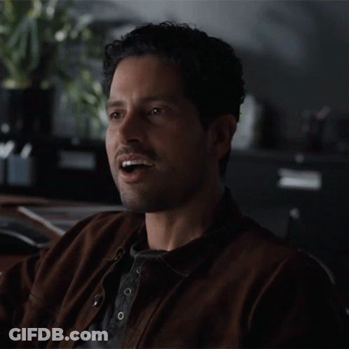 Close Up Of Man's Surprised Face GIF