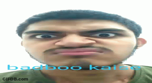 Close Up Of Man Saying Badboo Kaise GIF