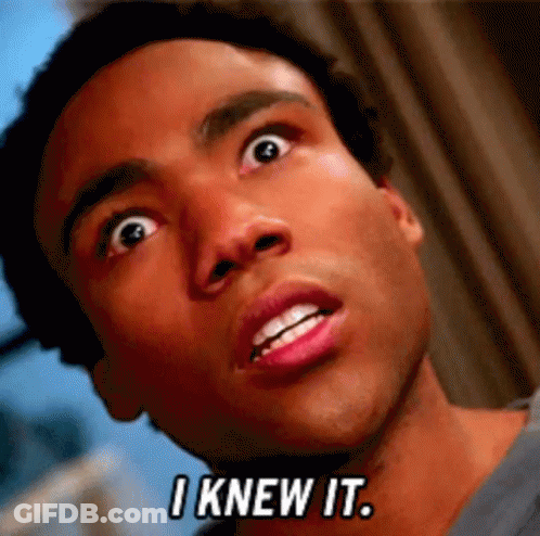 Close Up Of Man Saying I Knew It GIF