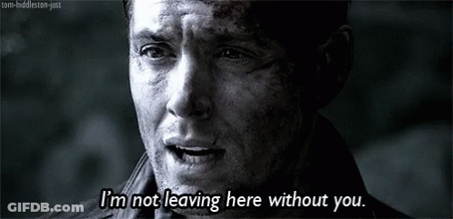 Close Up Of Man Saying Im Not Leaving Without You GIF