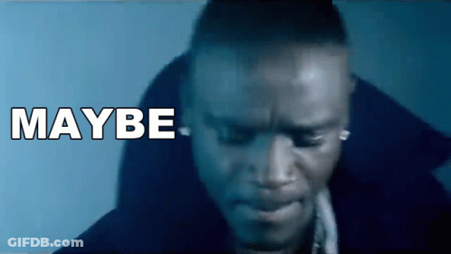Close Up Of Man Saying Maybe GIF