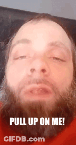 Close Up Of Man Saying Pull Up On Me GIF