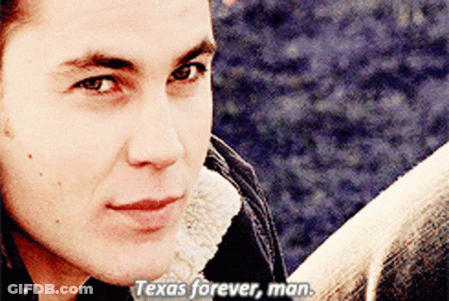 Close Up Of Man Saying Texas Forever Man GIF