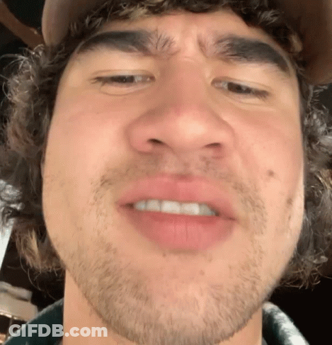 Close Up Of Man With Beard And Hat GIF