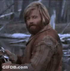 Close Up Of Man With Beard And Long Hair GIF