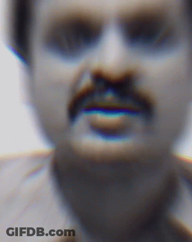 Close Up Of Man With Beard And Mustache GIF