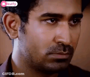Close Up Of Man With Beard And Mustache GIF