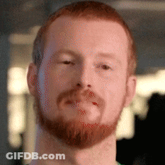 Close Up Of Man With Beard And Red Hair GIF