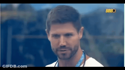 Close Up Of Man With Beard In White Shirt And Blue Lanyard GIF
