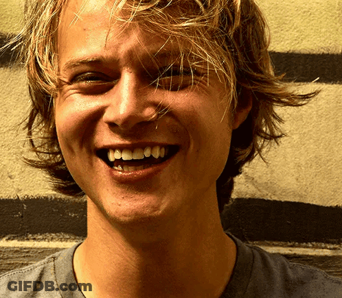 Close Up Of Man With Big Smile GIF