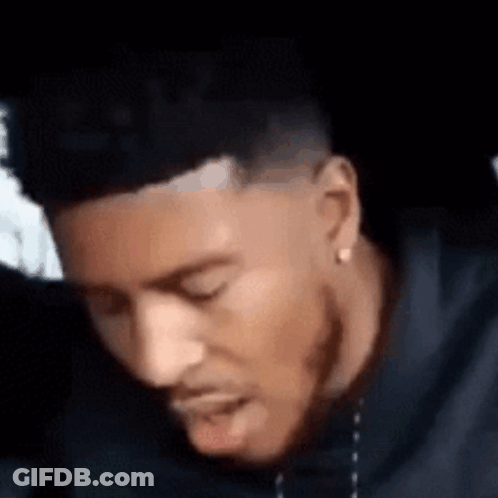 Close Up Of Man With Eyes Closed And Beard GIF