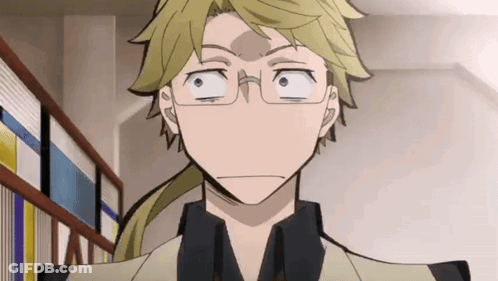 Close Up Of Man With Glasses Making Funny Face GIF