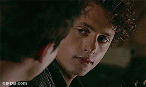 Close Up Of Man With Head In Background GIF